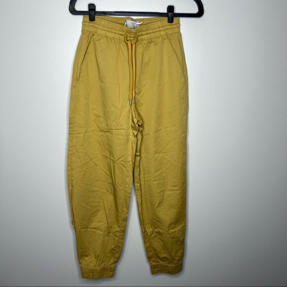 NWT EVERLANE Organic Cotton Jogger Pants Khaki Tan Small - Picture 1 of 4